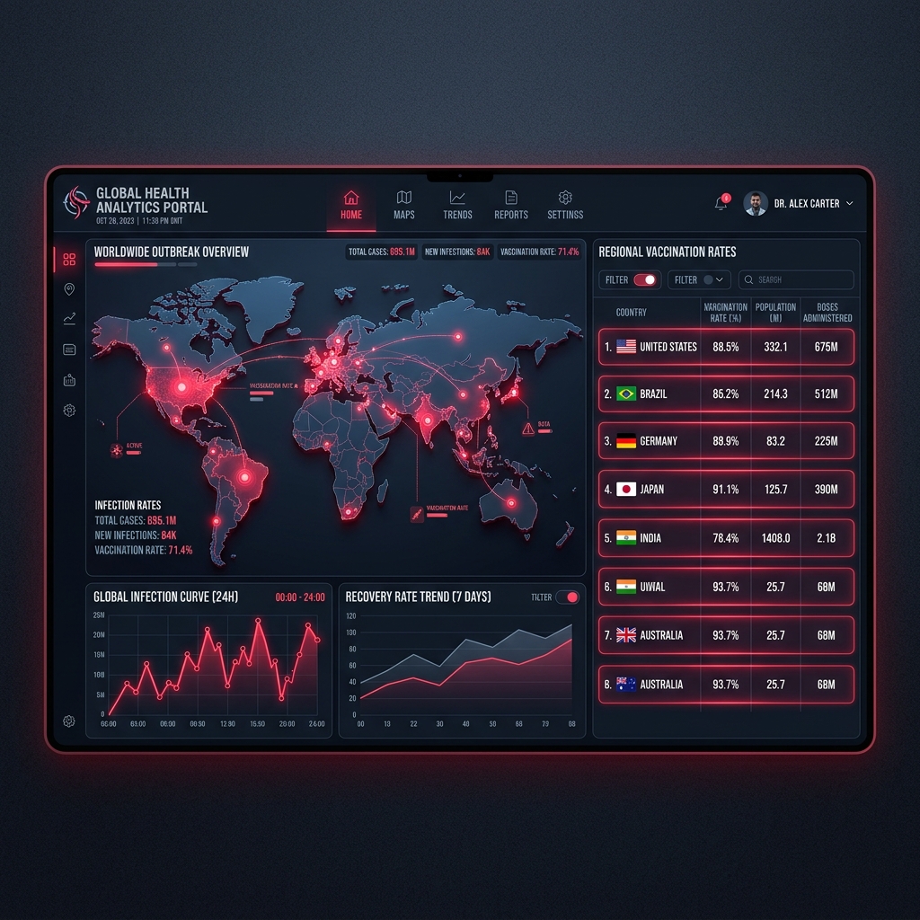 COVID-19 Global Analysis Mockup